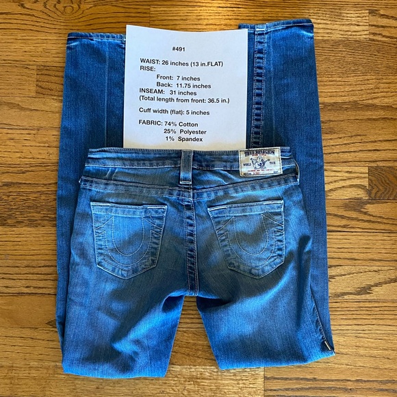 True Religion ‘Skinny’ Jeans Sz 25 EUC - Picture 3 of 10
